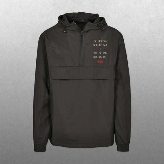 The Wow! Signal stacked Logo Pullover Jacket