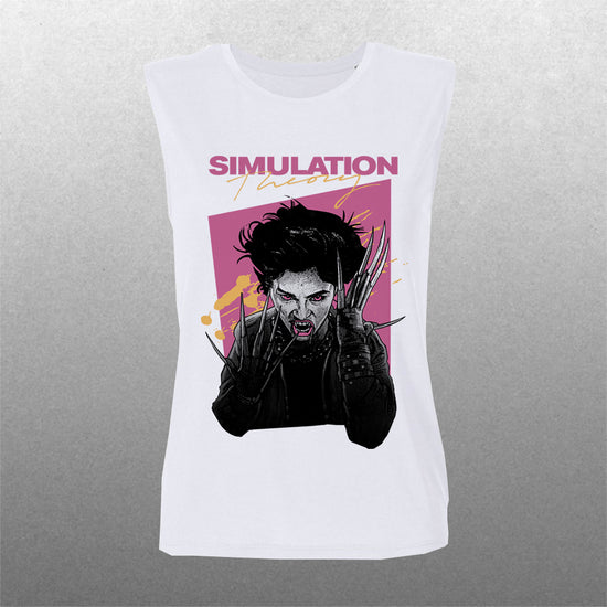 Simulation Theory 80s Nails Muscle Tank