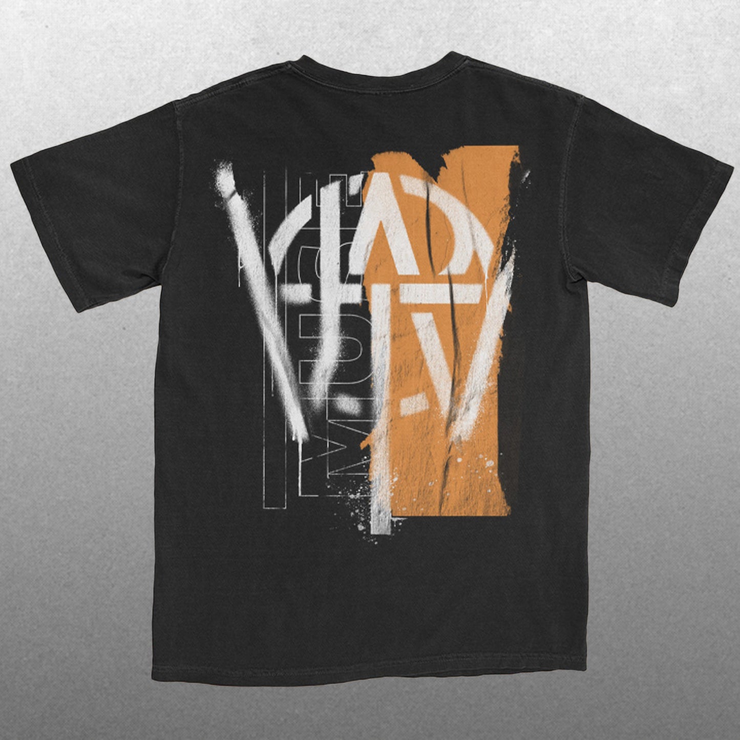 Will of the People Orange Stencil T-Shirt